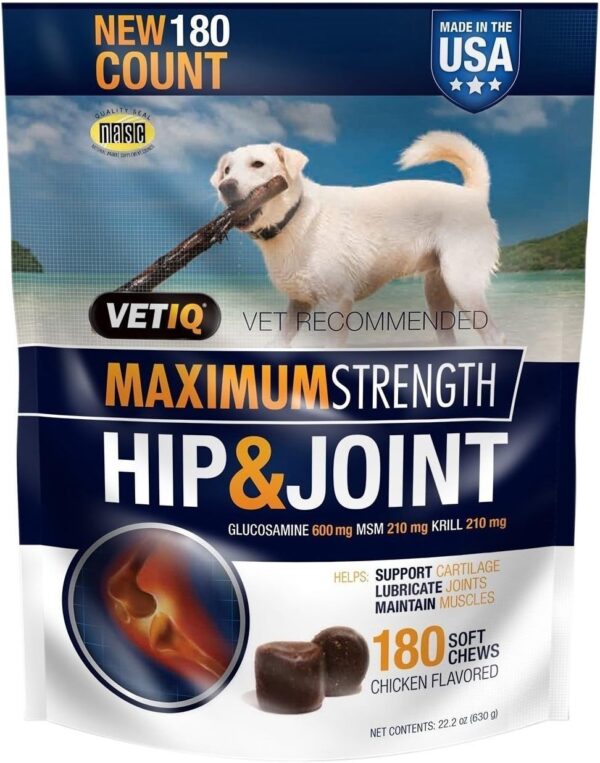 VetIQ Hip & Joint Chews for Dogs, 180 ct. (pack of 2)